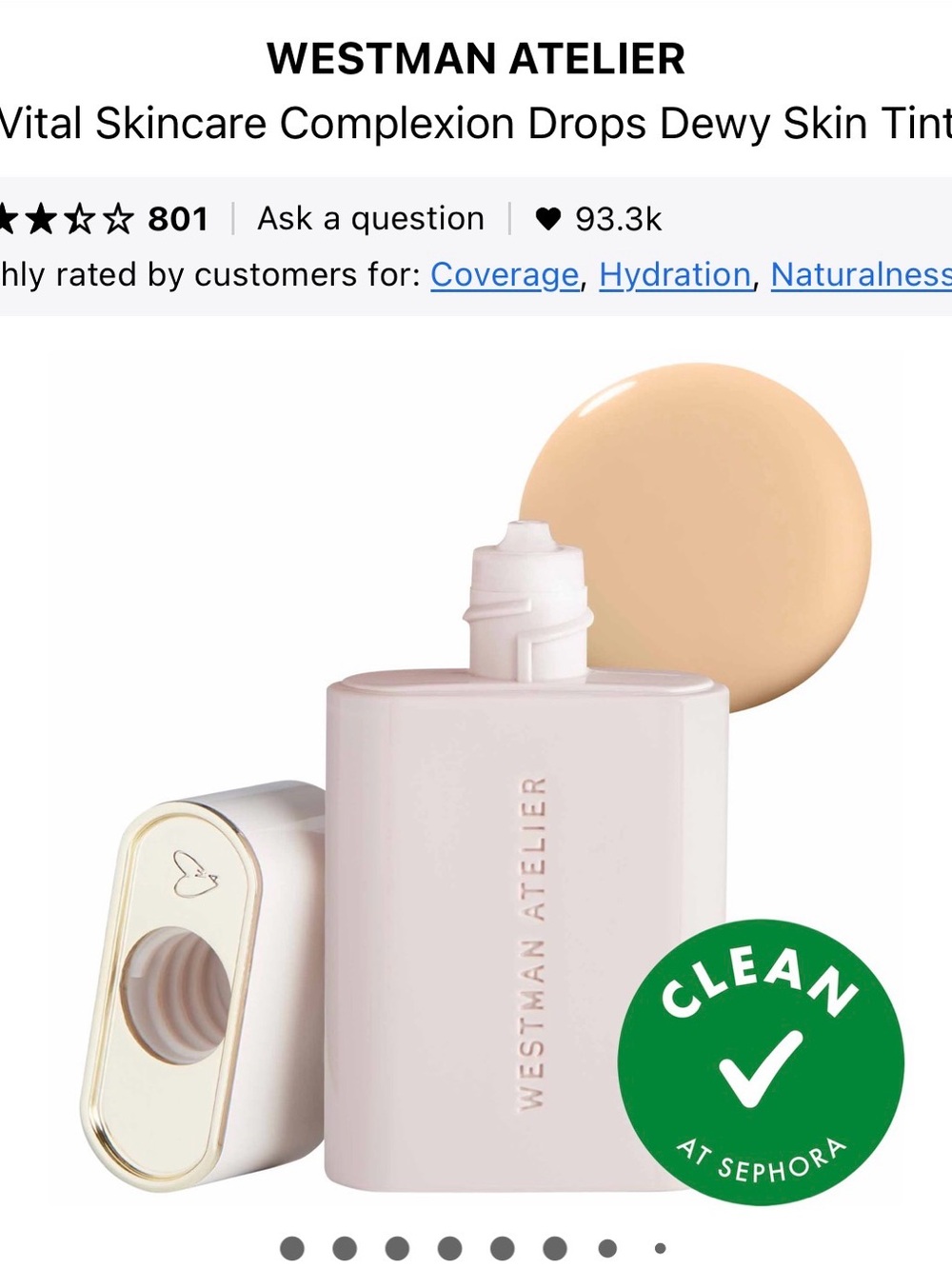 Westman Atelier Dewy Complexion Drops — Light Beige Glow
